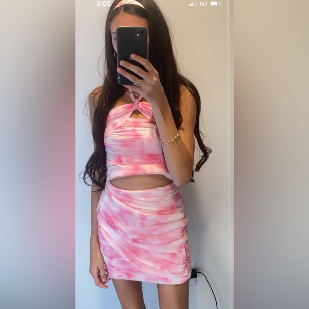 Aqua worn once skirt set